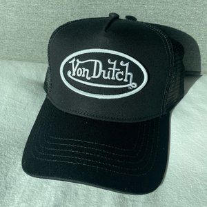 Von Dutch Classic Black Trucker Hat